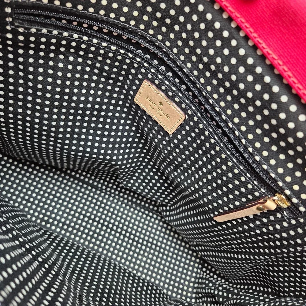Kate Spade Fulton Street‎ Kerryn Tote Coated Fabric Hot Pink Bag Shopper Purse